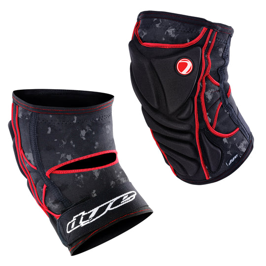 Performance Knee Pads - DyeCam Black/Red -Shipping Now!