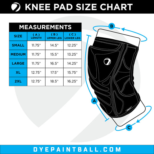 Performance Knee Pads - DyeCam Black/Cyan -Shipping Now!