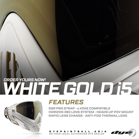 DYE i5 GOGGLE - WHITE GOLD