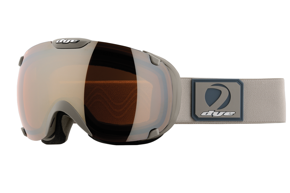 DYE Snow T1 Goggle | Rubber Bone Grey