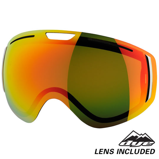 DYE Snow CLK Goggle | White w/ 2x Lenses