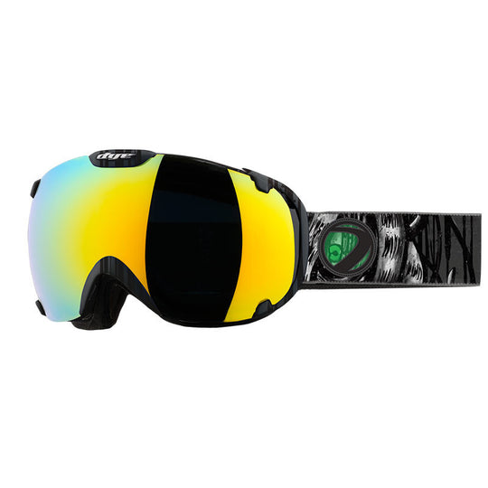 DYE Snow T1 Goggle | Lime / White w/ 2x Lenses