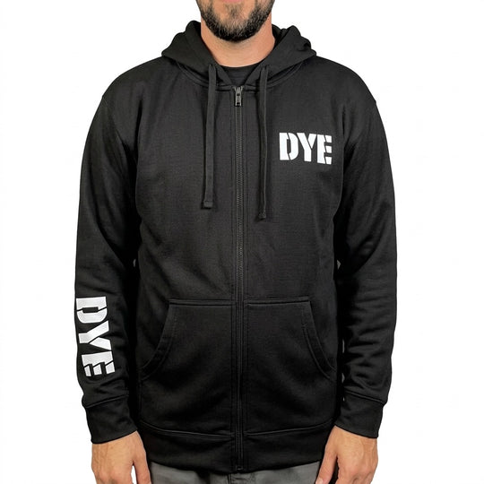 DYE ZIP HOODIE - 1994 BLACK HEAVEYWEIGHT