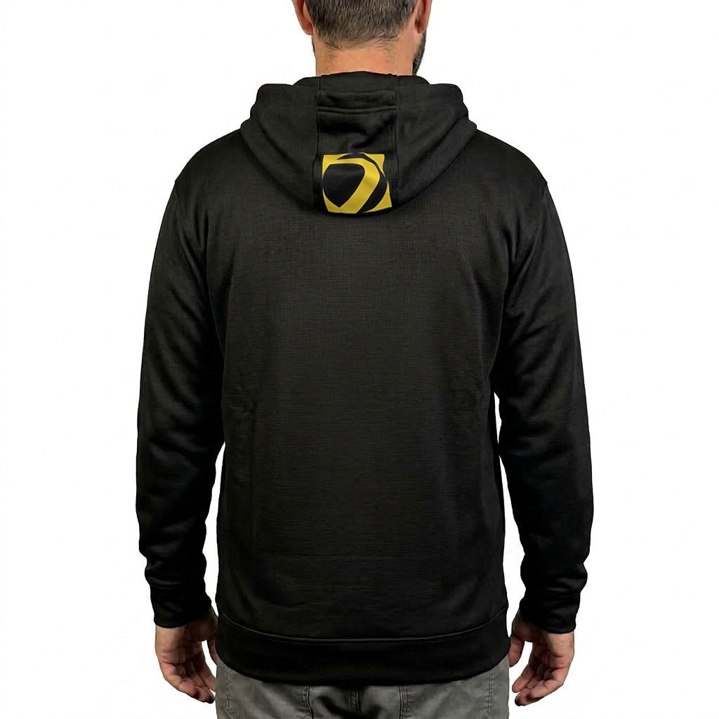 DYE HOODIE - LW PRECISION BLACK HEAVEYWEIGHT