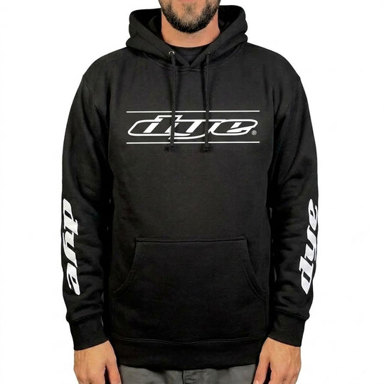 DYE HOODIE - DYE LINES BLACK HEAVEYWEIGHT
