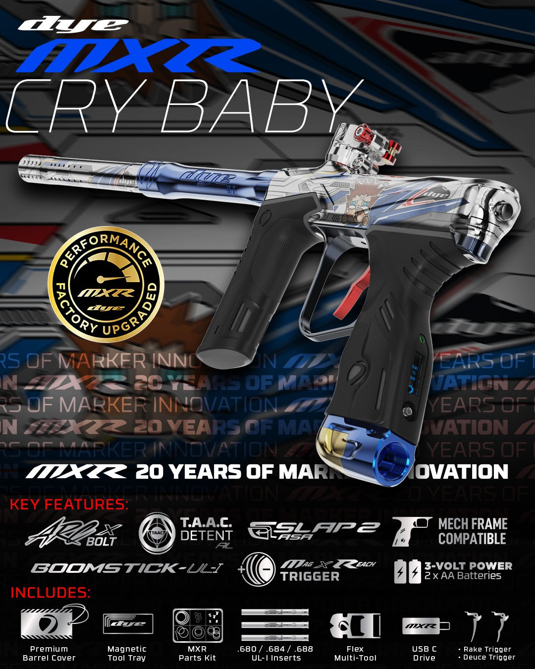MXR PGA Cry Baby Clr/Blue - Limited Edition
