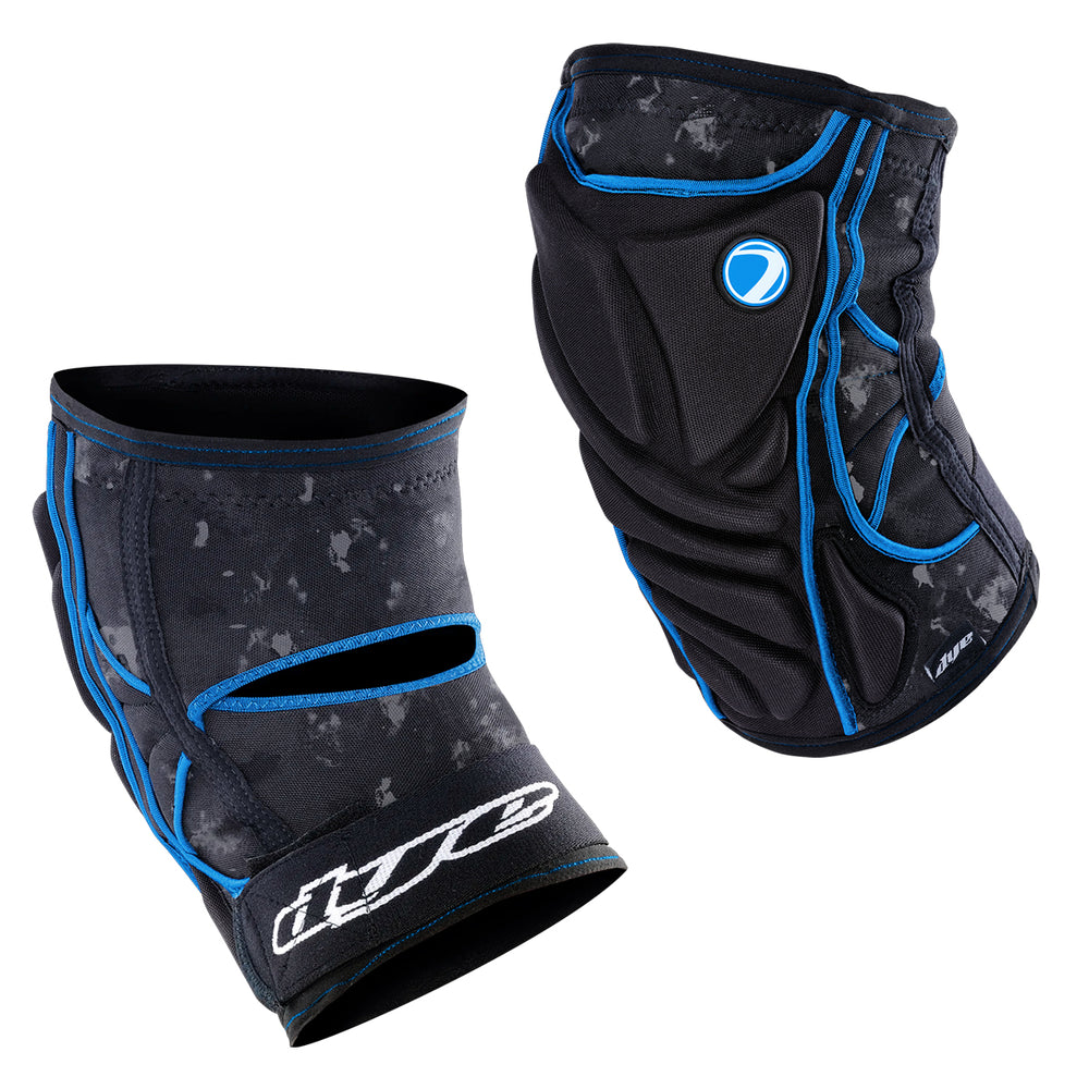Performance Knee Pads - DyeCam Black/Cyan -Shipping Now!