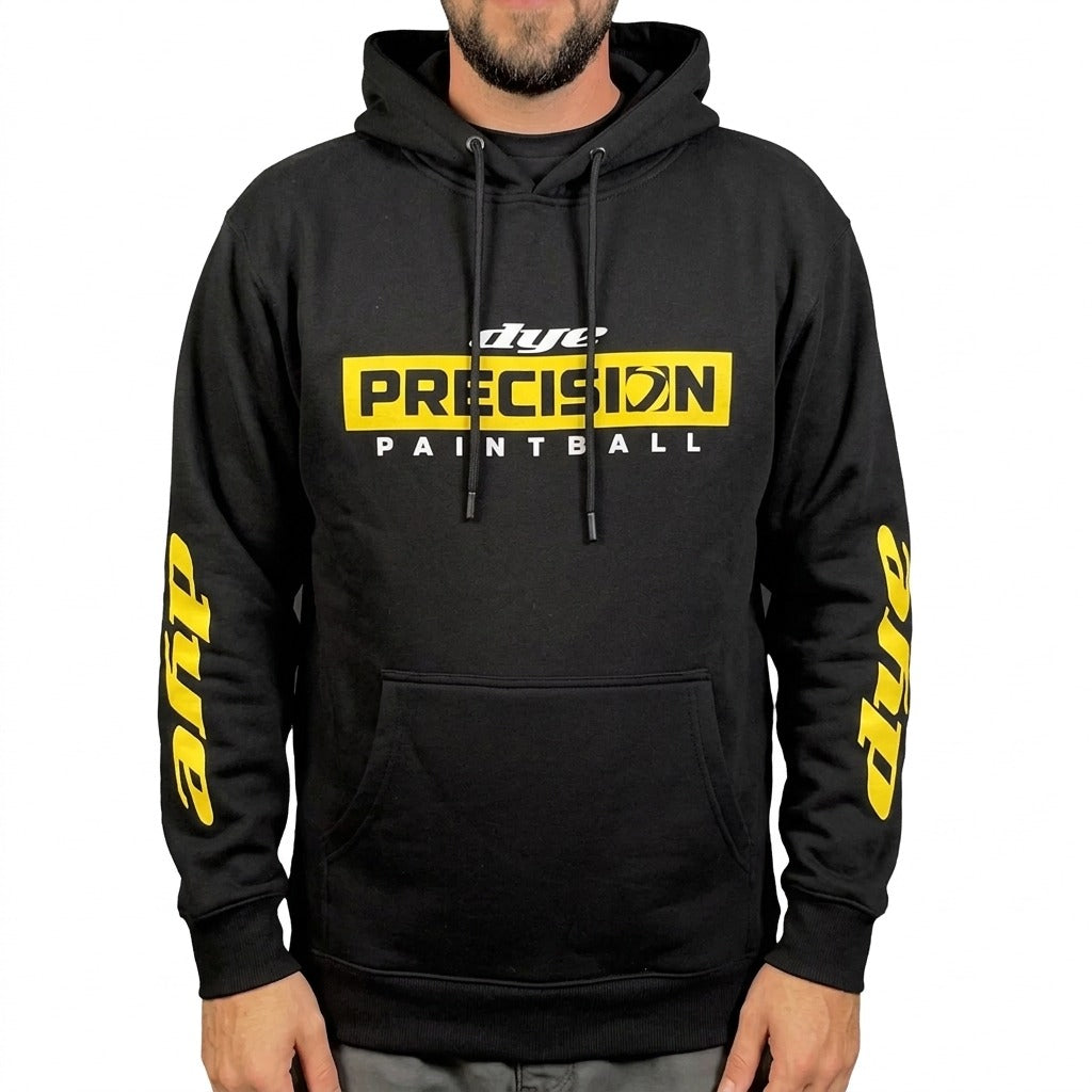 DYE HOODIE - LW PRECISION BLACK HEAVEYWEIGHT