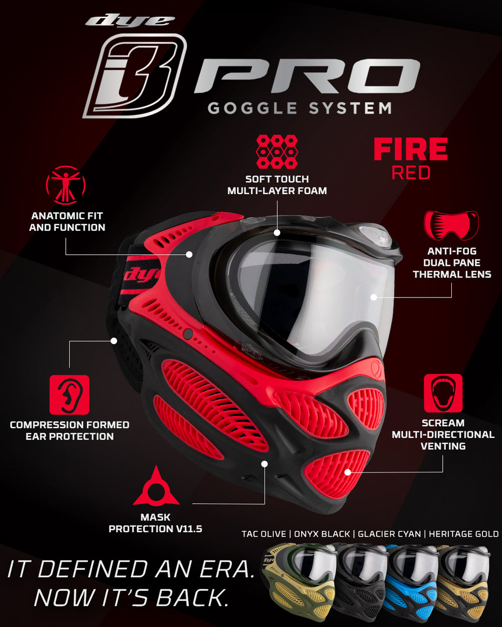 i3 Pro- Fire Red - Thermal