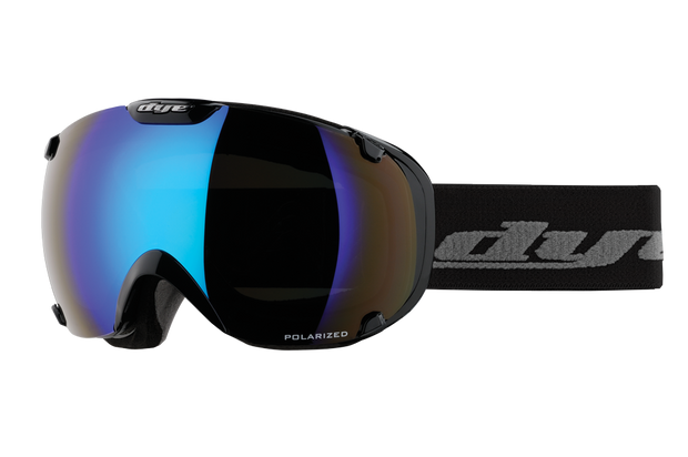 DYE Snow T1 Goggle | Black Polarized with Blue Ice