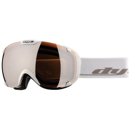 DYE Snow T1 Goggle | Solid White w/ Orange Silver