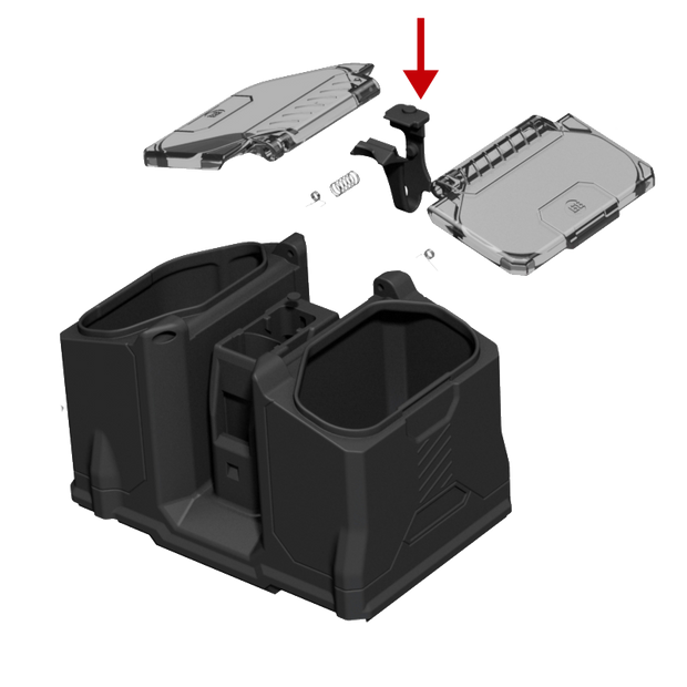 Dam Box Rotor Retaining Clip - Black