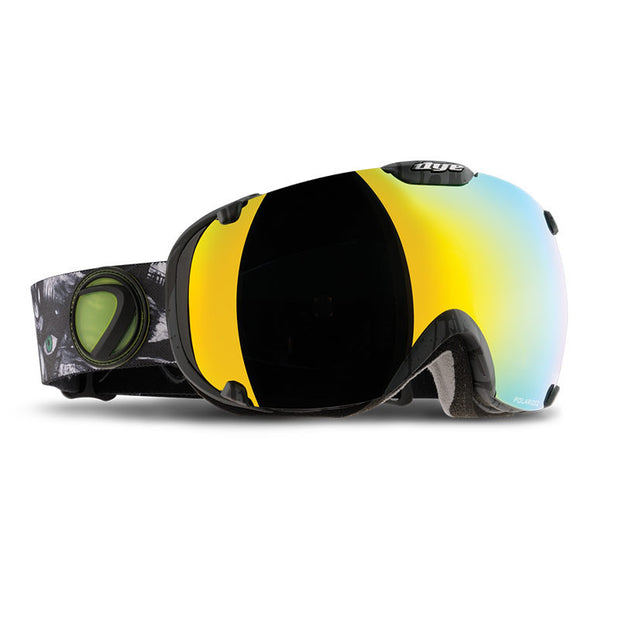 DYE Snow T1 Goggle | Lime / White w/ 2x Lenses