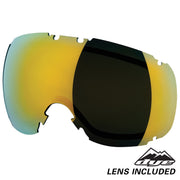 DYE Snow T1 Goggle | Lime / White w/ 2x Lenses